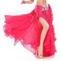 Belly Dancing Skirt Women Chiffon Spanish Skirt Shiny Sequins Tassels Dancing Skirt Show Costumes. 