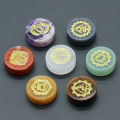 7Pcs Seven Chakras Natural Crystal Amethyst Sodalite Clear Quartz Healing Rune Spirit Reiki Energy Stone Yoga Aura. 