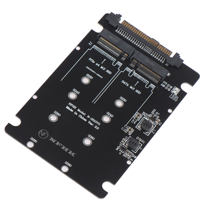 SATA M.2 SSD to 2.5“ SATA NVMe M.2 NGFF SSD to SFF-8639 Adapter ...