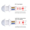 Mini PIR Motion Sensor Smart Switch Infrared Body Inductor 85-265V Sensor Smart Home Human Body Automatic Sensor Night Lamp.