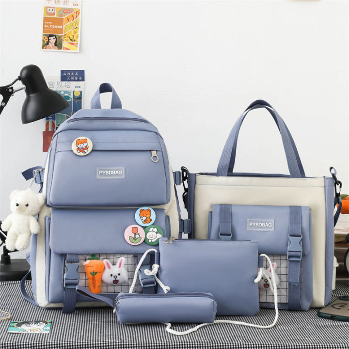 5Pcs%20Backpack%20Set%20for%20Girls%20School%20Bookbag%20with%20Laptop%20Compartment%20Lunch%20Box%20and%20Pencil%20Case%20-%20Image%208