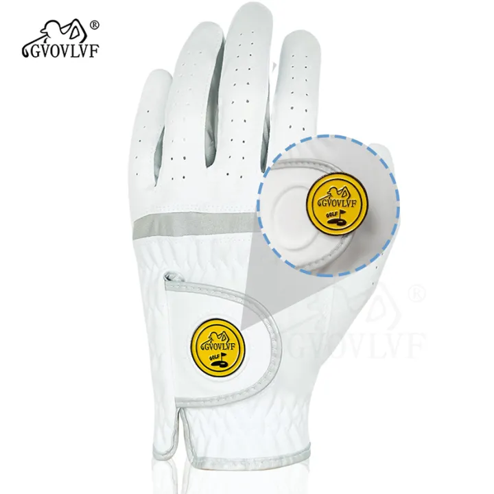 1%20Piece%20or%201%20Pair%20Men%20Golf%20Glove%20Micro%20Soft%20Fabric%20Breathable%20Comfortable%20Fitting%20With%20Magnetic%20Marker%20Replaceable%20For%20Golfers%20-%20Image%202