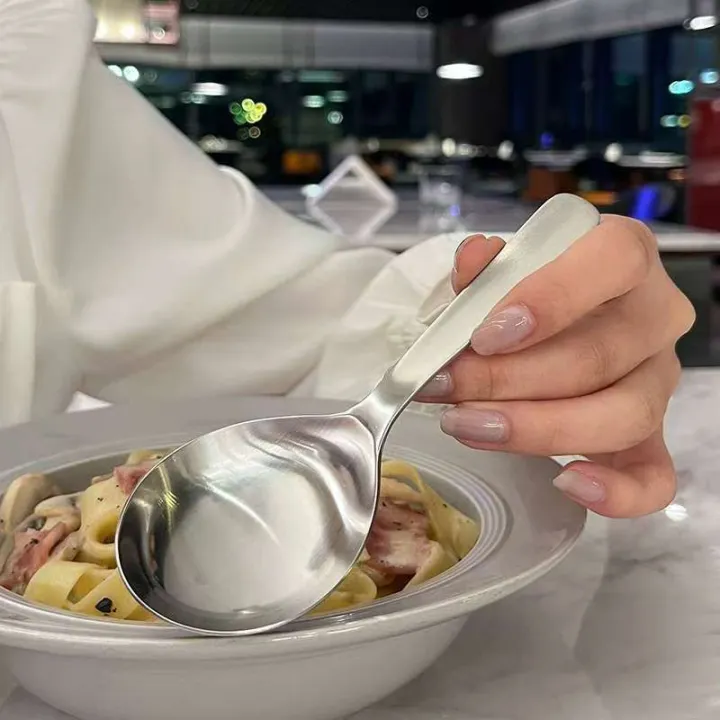 Superior%20Red%20Golden%20Dinner%20Spoon;%20Long-handled,%20Stainless%20Steel%20utensil;%20Essential%20for%20Stirring%20and%20Serving%20Desserts%20-%20Image%203