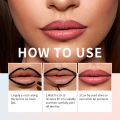 4 Colors Peel Off Lip Liner Waterproof Transfer-proof Lipstic Tattoo Waterproof Long Lasting Matte Velvet Lip Tint  Red Cont. 