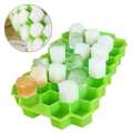Honeycomb Ice Cube Tray, 37 Lattice Food Grade Silicone Ice Cube Maker Mould Reusable Easily Removable Drinking Tray Mould for Ice Cream Party Cold Drink Whiskey Cocktail Beer. 