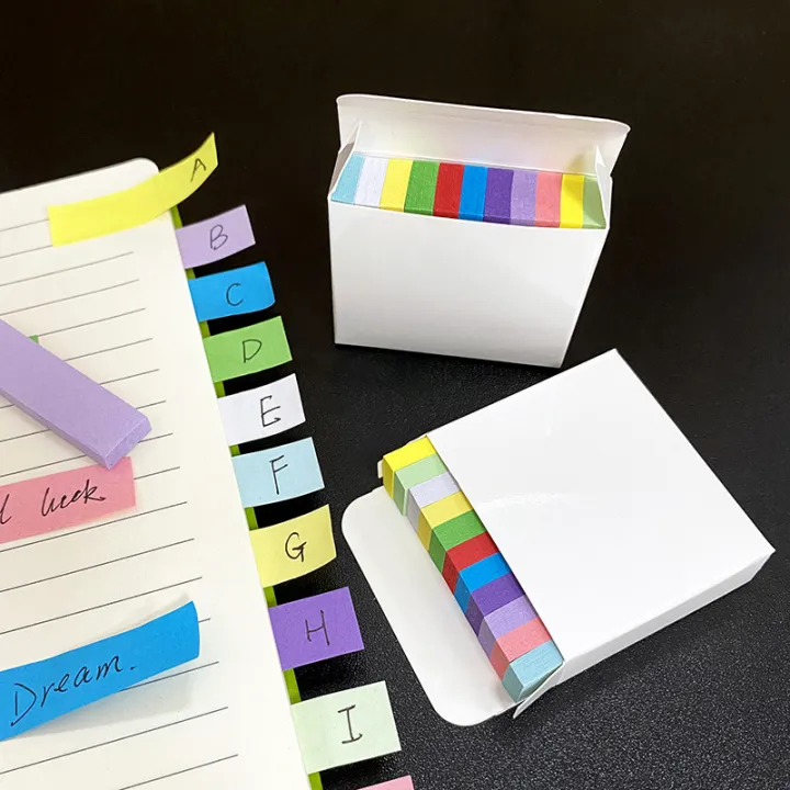 Sticky Note Label Type 11-color Index Label Color Stick Sticky Note Mini Marker Reading ...