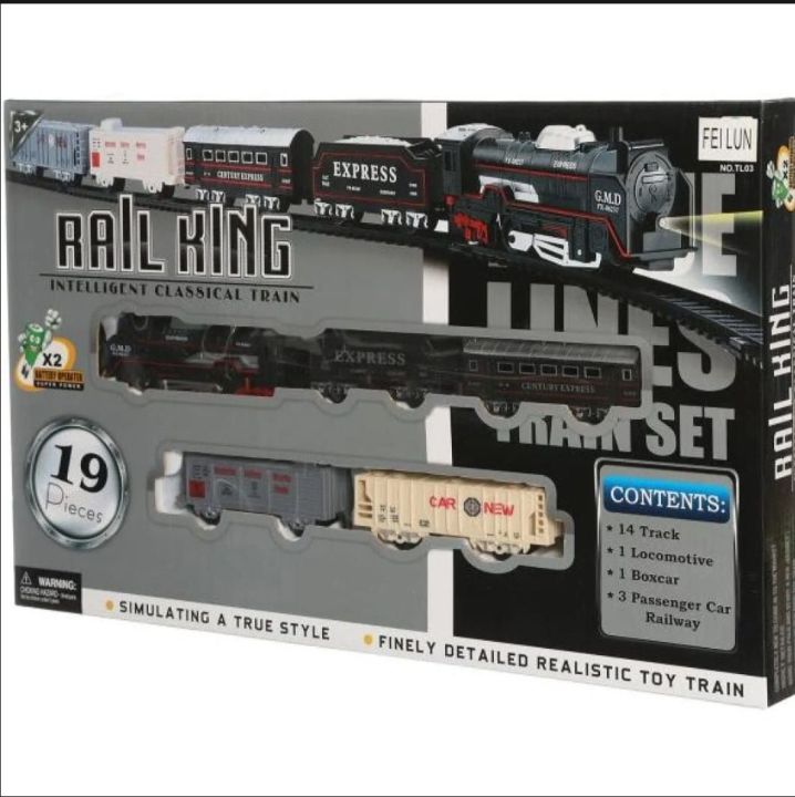 Rail King Intelligent Classical Train Set True Style Train Set 13 Pieces