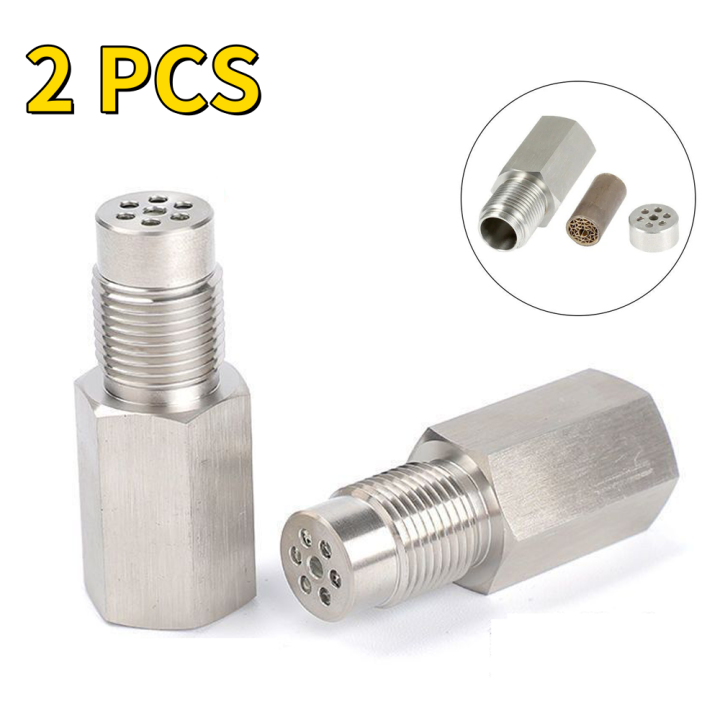 Universal  Stainless Steel SS304 Check Engine Light CEL mini catalyst O2 Sensor Spacer Adapter  M18X1.5