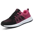 Women Casual Shoes Breathable Walking Mesh Lace Up Flat Shoes Sneakers Women Tenis Feminino Pink Black White. 
