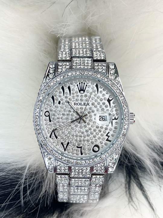 Unisex%20Silver%20And%20Golden%20Colour%20Ice%20Watch%20With%20Stainless%20Steel%20Diamond%20Strap%20Watch%20-%20Image%203