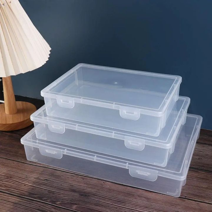 1Pc Wear-resistant Transparent A4 File Storage Box Practical Data ...