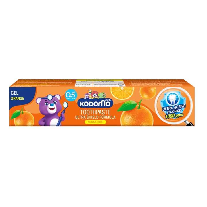 Kodomo Children's Gel Toothpaste, Orange Scent, 40 g. (Thailand)