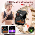 LIGE 2026 Smart Watch Women Bluetooth Call Smartwatches Ladies Heart Rate Monitoring Waterproof Smartwatch Woman for Android IOS.