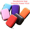 Headphone Pouch Colorful Power Pack Bluetooth Headphone Organizer Red Orange Black Purple Sky Blue Pink. 