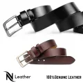 MODEL: NBB- 02 Pure Cow Leather Stylish Plain Casual Belt.