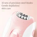 Kemei Rechargeable Women Epilator Electric Facial Body Hair Remover Bikini Trimmer Rotary Female Epilator For Face Leg With. 