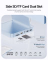 PULWTOP Upgraded 11 in 1 USB C Hub for iMac 24 inch USB Hub M1 M3 M4, Support M.2 SSD, 4K HDMI, Ethernet, USB A/C 10Gbps, SD/TF. 