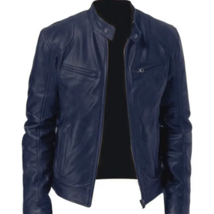 2023%20Fashion%20Mens%20Leather%20Jacket%20Slim%20Fit%20Stand%20Collar%20PU%20Jacket%20Male%20Anti-wind%20Motorcycle%20Lapel%20Diagonal%20Zipper%20Jackets%20Men%20-%20Image%205