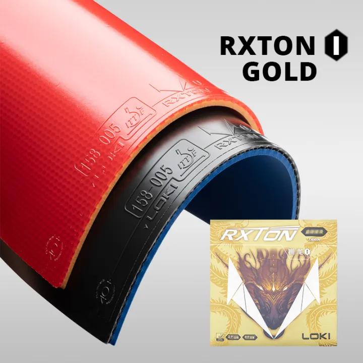 LOKI RXTON 1 Gold Version Table Tennis Rubber Golden RXTON-1 Allround ...