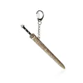 1pc Mini Sword Shape Pendant Keychain Weapon Model With Sheath Toy Knife Metal Anime Key Ring Ornament Purse Charm Accessories. 