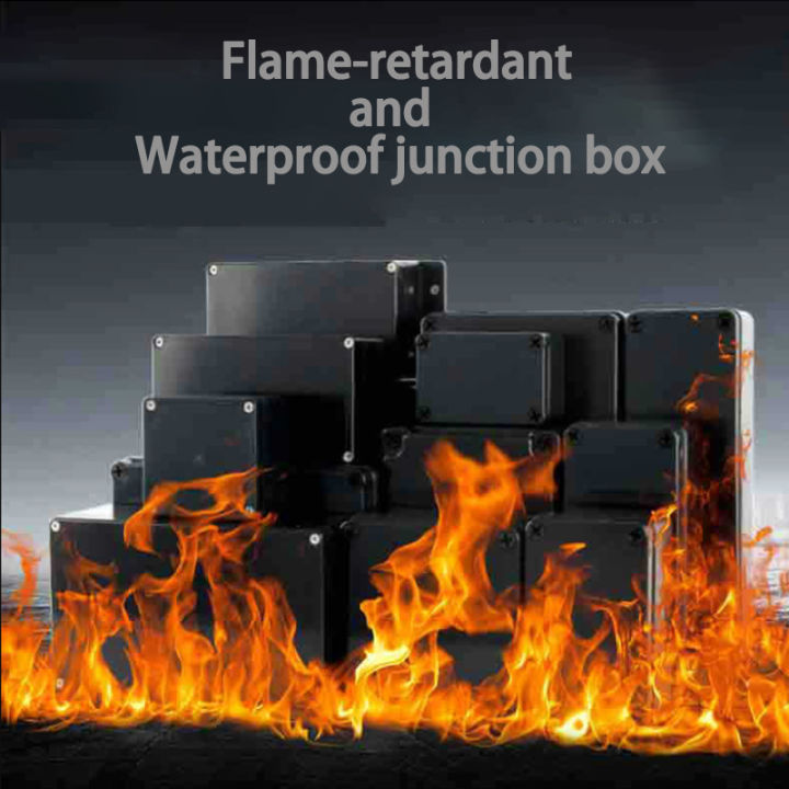 Electrical%20Flame-Retardant%20Waterproof%20Box,%20Outdoor%20Sealed%20Distribution%20Box,%20Black%20Waterproof%20Plastic%20Junction%20Box%20-%20Image%203