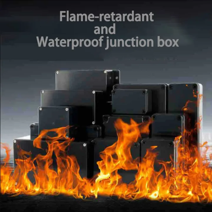 Electrical%20Flame-Retardant%20Waterproof%20Box,%20Outdoor%20Sealed%20Distribution%20Box,%20Black%20Waterproof%20Plastic%20Junction%20Box%20-%20Image%203