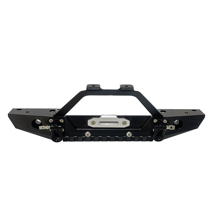 Metal Front Bumper with Tow Trailer for 1/10 RC Crawler Car Traxxas TRX4 Axial SCX10 90046 90047 SCX10 II Upgrade Parts
