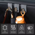 SEAMETAL Car Seat Hook Hanger Co-Pilot Storage Box Hanger Metal Hook for Bag Luxury Suede 15KG Large-Bearing Car Handbag Holder. 