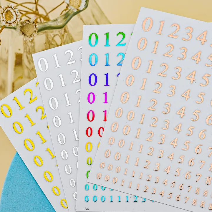 9Pcs/Set%200-9%20Numbers%203D%20Nail%20Art%20Stickers%20Gold/Silver/Colorful%20Arabic%20Numerals%20Design%20Self-adhesive%20Sliders%20DIY%20Manicure%20Decals%20-%20Image%205