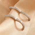 1 Pair Minimal Exquisite Hoop Crystal Zirconia Small Huggie Thin Cartilage Earring For Women Helix Tragus Piercing Jewelry. 