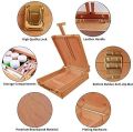 Premium Portable Wooden Art Easel with Paper Tray and Palette - Adjustable Desk-Top Studio Easel for Artists. 