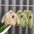 2024 winter baby boy's cotton jacket set. 
