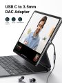 UGREEN 80154 USB C to 3.5mm Audio Adapter Type C to Headphone Aux Jack Dongle 24bit/96kHz HiFi DAC Cable Cord Compatible with iPhone 15 Pro Max/15 Pro/15 Plus, iPad, Galaxy S23 Ultra, Pixel 7, Grey. 