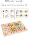 3-in-1 Wooden Toy Magnetic Fishing Game Clip Beads Learning Toy Matching Game Board Game Sensory Toy Fish Game Magnetic Toy for Boys Girls from 2 3 Year's. 