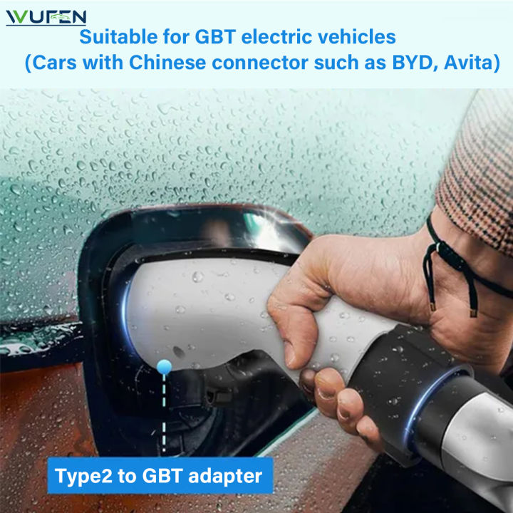 WUFEN%2022KW/7KW%20IEC62196%20Type%202%20to%20GBT%20EV%20Adapter%20Charging%20Convertor%20220V/380V%2032A%201P/3P%20Type2%20GB/T%20Charger%20Converter%20Adaptor%20-%20Image%202