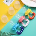 Baby Feeding Spoon Fruit Grinding Pacifier Complementary Bites Silicone Mesh Baby Feeding Tableware.