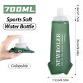 NEWBOLER 300ml/500ml/700ml Soft Flask Foldable Silicone Water Bottle TPU Running Kettle for Outdoor Camping Running Cycling. 