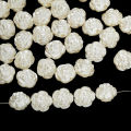 50pcs/Lot 12mm ABS Imitation Pearl Beads Rose Loose Charms Beads for Bracelet Necklace Jewelry Making Accessories Supplies. 
