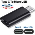 Type C Female To Micro USB Male Adapter Connector USB TypeC Micro USB Charger Adapter Converter. 