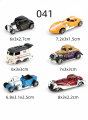 (Boxed) 1/64 Retro/Modified Style Mini Diecast Car Set, 6 Pieces, Die-Cast Metal, Boy's Toy, Sliding Model, No Pullback.. 