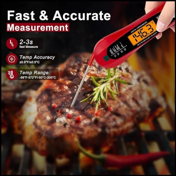 kitchen%20things%20Meat%20Thermometer%20Digital%20IP67%20Waterproof%20Kitchen%20Cooking%20Food%20Fast%20Measurement%20Thermometer%202%20Probes%20BBQ%20Grill%20Oil%20-%20Image%202