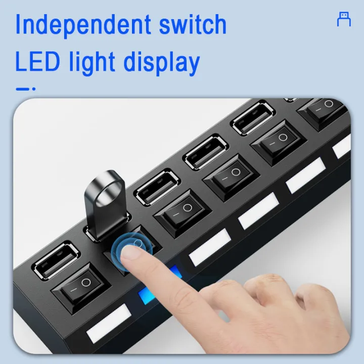 7%20Port%20Usb%20Splitter%20Laptop%20Desktop%20Computer%20Expander%20Multifunctional%20Hub%20Hub%20Independent%20Switch%20One%20Drag%20Seven%20-%20Image%202