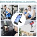 Homhu Bike Tablet Holder Indoor Gym Treadmill Handlebar Clip Tablet Mobile Phone Stand Bracket for iPad Air 10.9 Pro 12.9 Inch. 