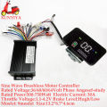 36V 48V 60V 64V 350W/500W/1000W/1500W 25A Brushless Motor sine wave Controller with LCD Speed Display for E-bike e-motorcycle.