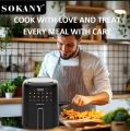 Sokany Air Fryer 5 Ltrs Digit Display And Touch. 
