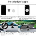 Magnetic Car Phone Holder Stand Smartphone Stand Clip Magnet Mount Round Car Phone Holder Support Stand for IPhone 13 12 11.