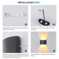 Outdoor Indoor LED Wall Light 2W 4W 6W 8W 10W  Up Down White Black Modern Light For Home Garden Bedroom Corridor. 