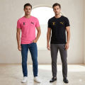 Pack of 2 Combo Multicolor TShirt for Men - Tabassum Fashion Premium Jersey 3D Subly Print Round Neck Tees.
