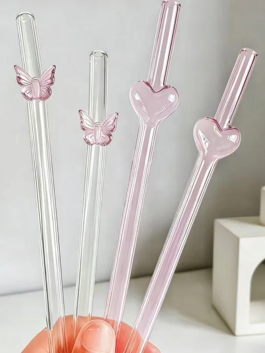 1/3/5pcs%20Reusable%20Heart%20&%20Butterfly%20Glass%20Straws,%20Valentine's%20Day%20Party%20Favors,%20Perfect%20for%20Cocktails,%20School%20Use,%20%20Ideas%20-%20Image%202