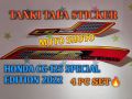 2022 Model Honda CG 125 Special Edition Tanki Tapa Sticker (Complete Set). 